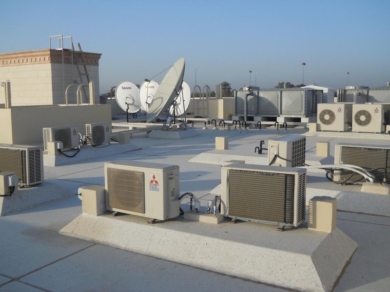 HVAC system in residential complex at Al Ain Asharej