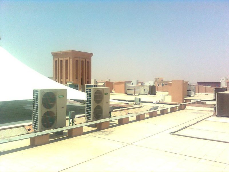 Package and ducted split units at Family Development Foundation, Al Ain