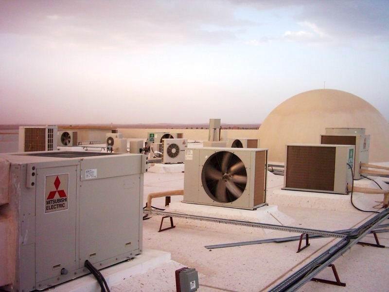 HVAC system installation at H.H. Sheikh Saif bin Muhammad Al Nahyan villa, Al Ain