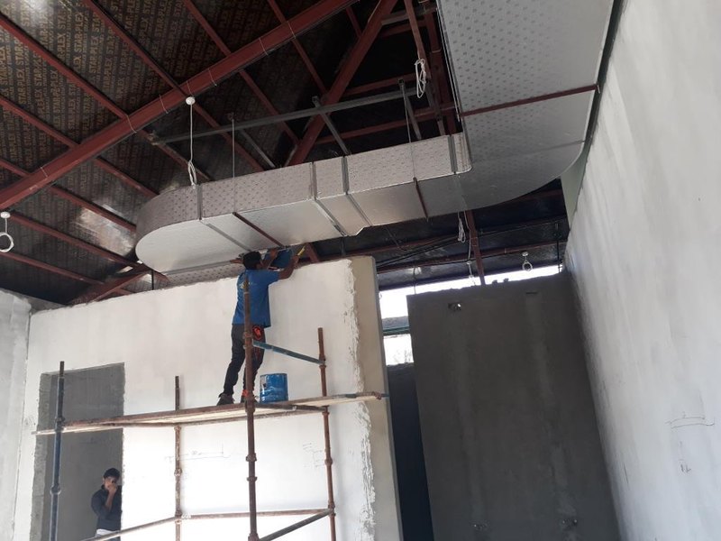 HVAC system installation at H.H. Sheikh Saif bin Muhammad Al Nahyan villa, Al Ain